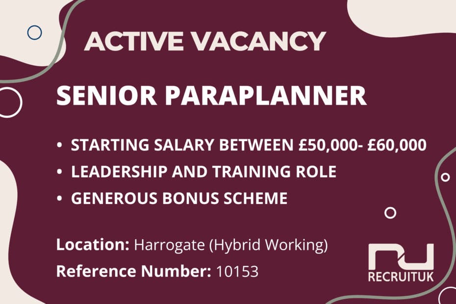 Senior Paraplanner, Harrogate