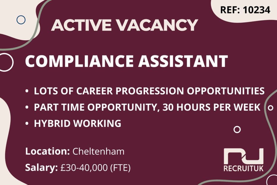 Compliance Assistant, Cheltenham