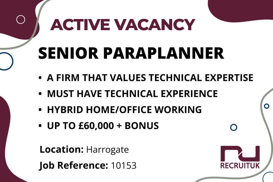 Senior Paraplanner, Harrogate