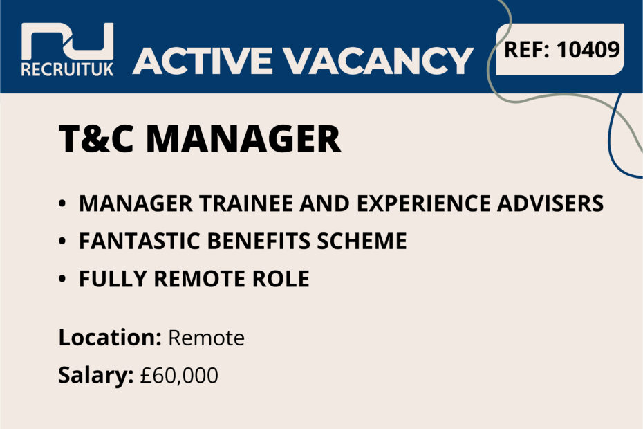 T&C Manager, Remote