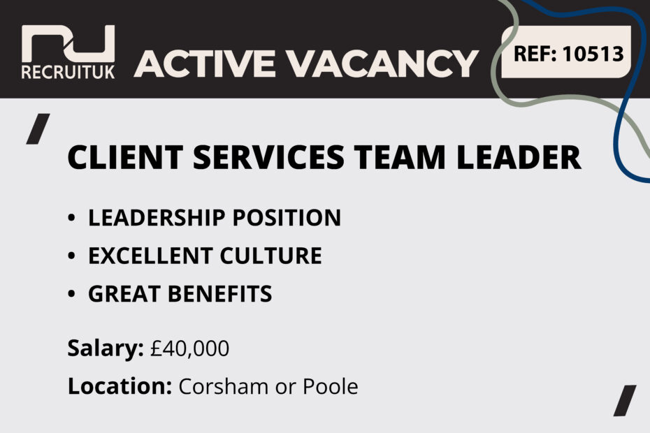 Client Services Team Leader, Corsham or Poole