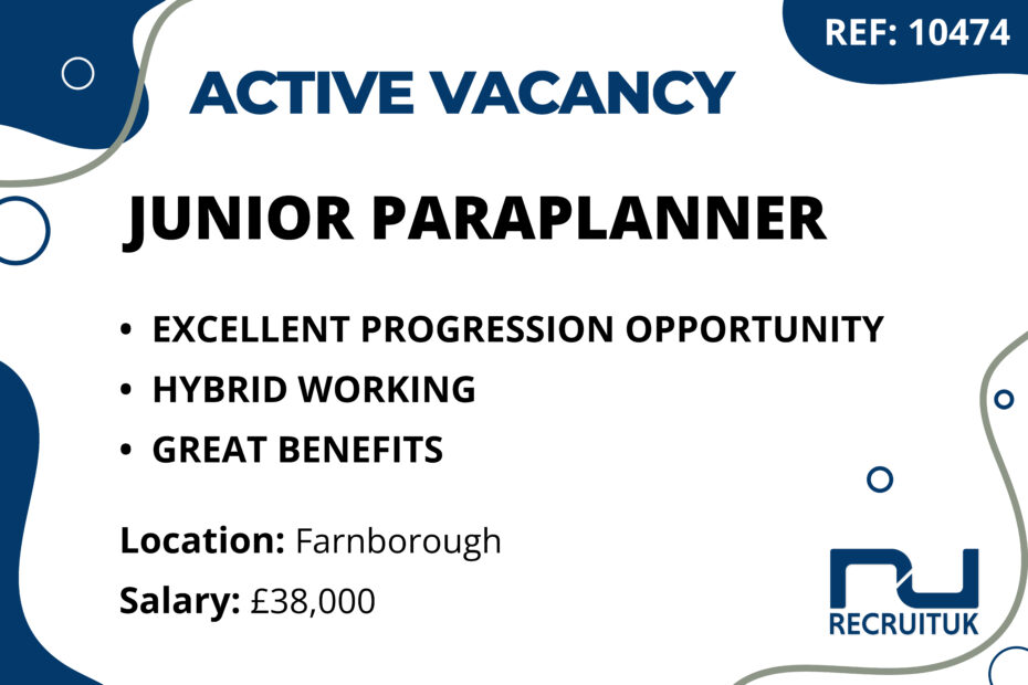 Junior Paraplanner, Farnborough