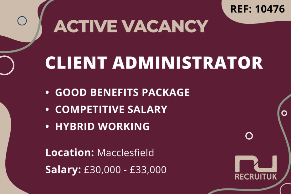 Client Administrator, Macclesfield